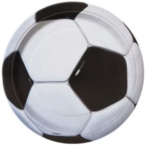 Soccer paper plates