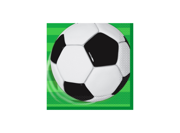 3d soccer party napkins