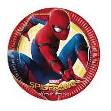 marvel spiderman paper plates 8pk