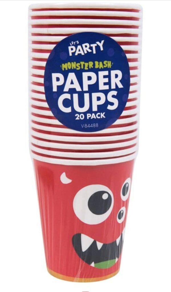 Monster Bash Paper Cups 20pk