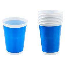 Blue Plastic Cups