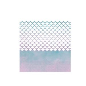 Mermaid under the sea napkins 20pk
