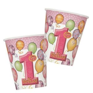 1st birthday girl cups