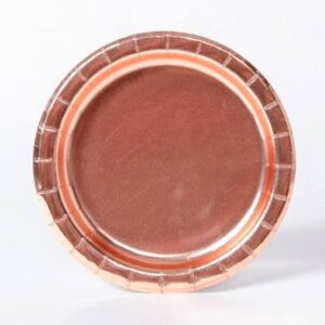 Rose gold paper plates
