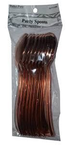 Party spoons gold 10pk