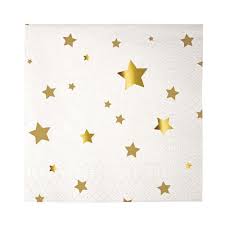 Rose gold star napkins