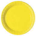 Yellow mini plastic plates 15pk