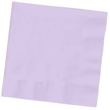 Purple Plain Napkins 20pk