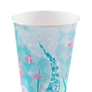 Mermaid swimming paper cups