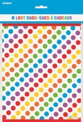 rainbow gift bags 8pk