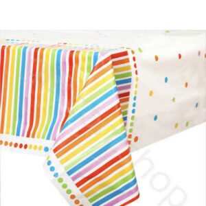 Rainbow birthday tablecover