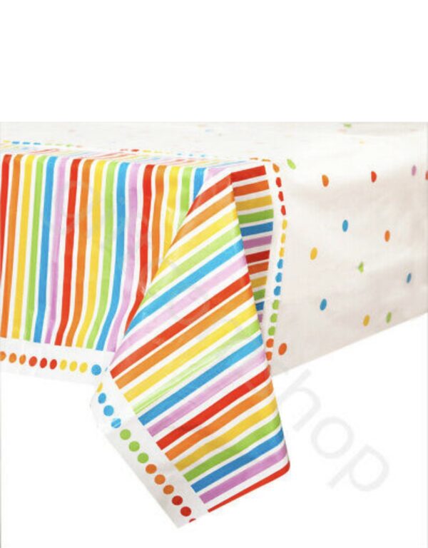 Rainbow birthday tablecover