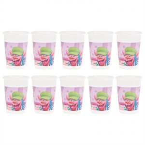 Trolls plastic party cups pk8