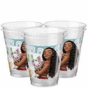 Moana plastic cups 8pk