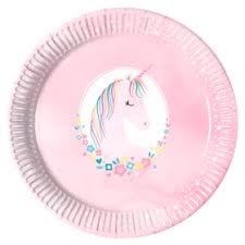 Pastel unicorn plate