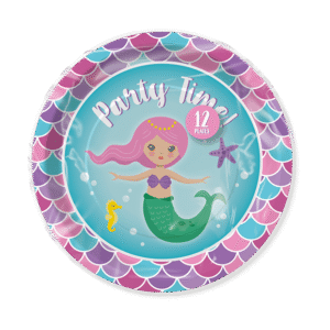 Mermaid party time plates