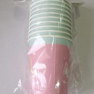 Let's party unicorn baby pink cups