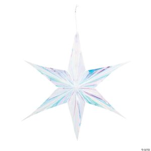 Iridescent hanging star