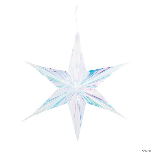 Iridescent hanging star