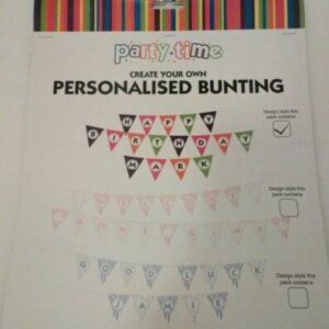 Party time personalised bunting