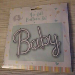 Baby silver foil balloons