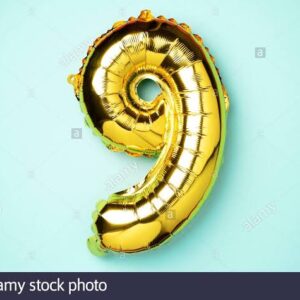 30in foil numbered balloon