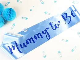 Mummy To Be Sash- Blue