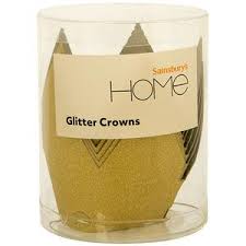 Glittered Mini Paper Crowns
