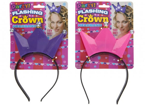 Flashing crown headband
