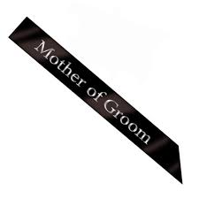 Black mother of the groom sash