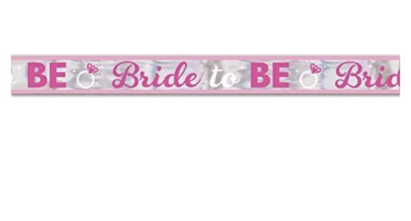 Bride To Be Metallic Banner