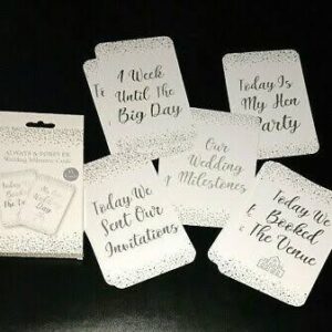Wedding milestone cards