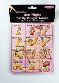 Hen night willy bingo game