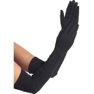 45cm Black Long Gloves