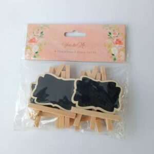 4 chalkboard place cards