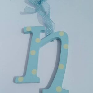 N blue door sign
