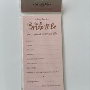 Bridal Shower Advice Card