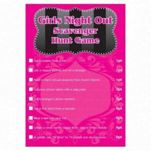 scavenger hunt party game 16 tasks