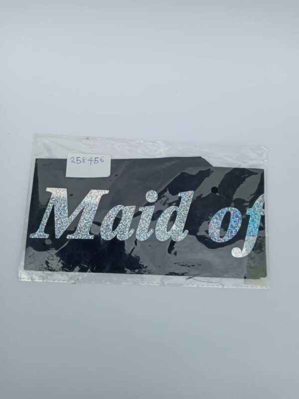 black maid of honour sash