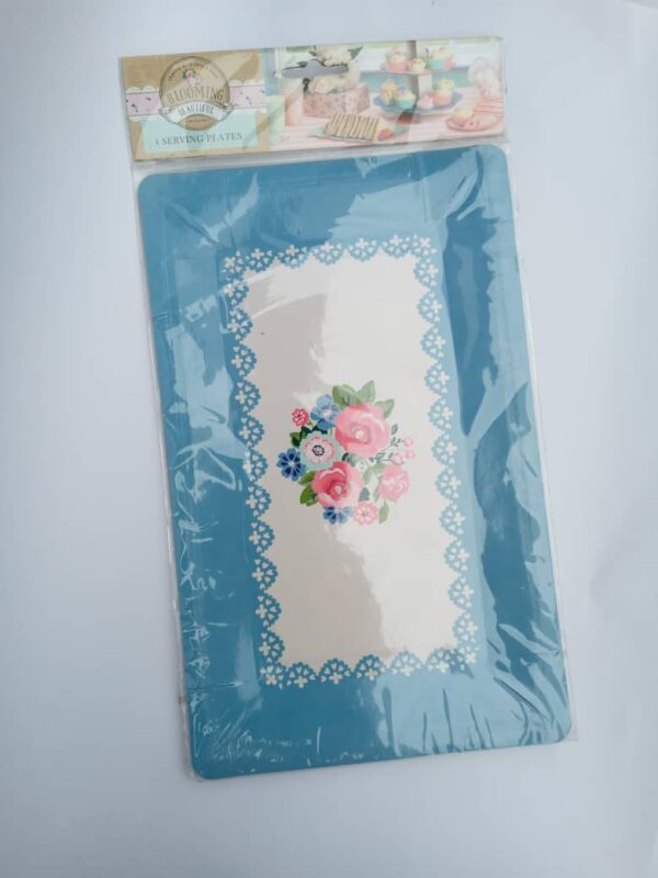 blooming beautiful serving plates 4pk