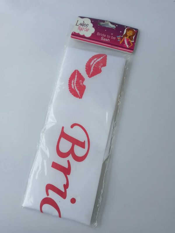 bride to be sash