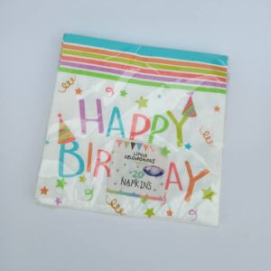 happy birthday napkins 20pk