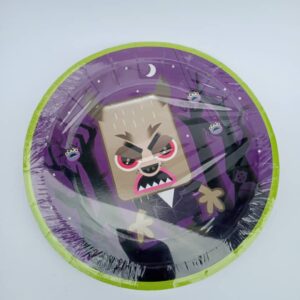 happy halloween paper plates 8pk