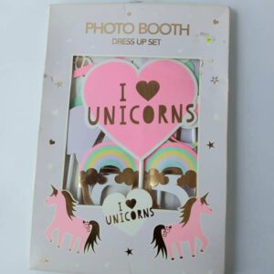 i love unicorns photo booth prop