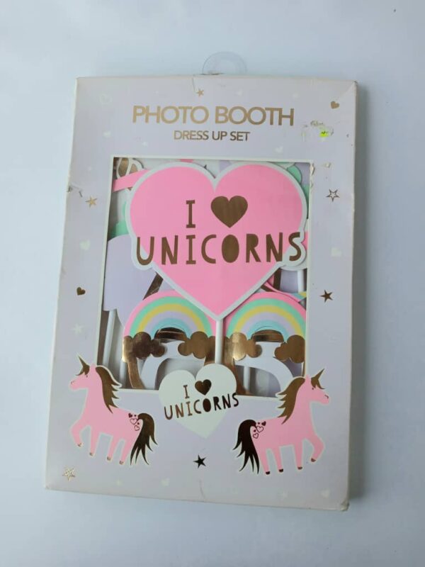 i love unicorns photo booth prop