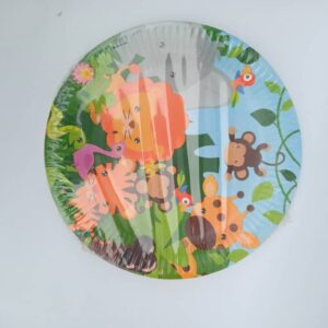 jungle themed paper plates 20pk