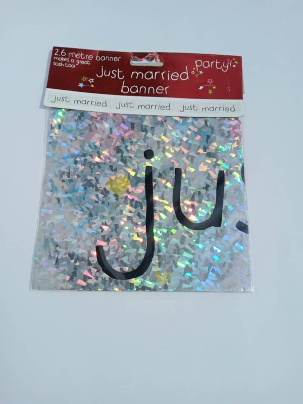 just married banner 2.6m
