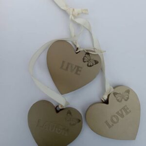 laugh love live decor