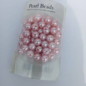pearl beads pink