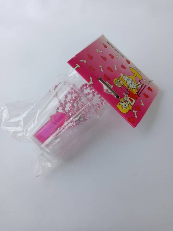 pink willy shot cup necklaces